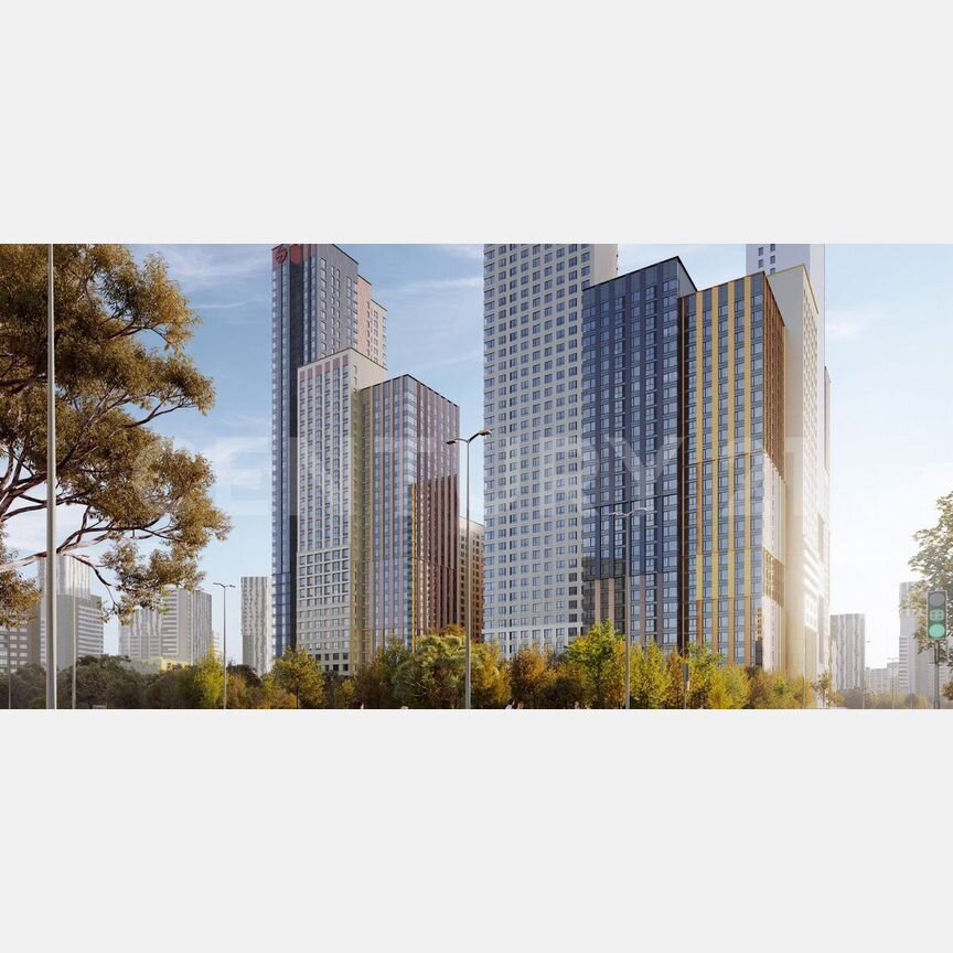 2-к. квартира, 53,3 м², 23/44 эт.