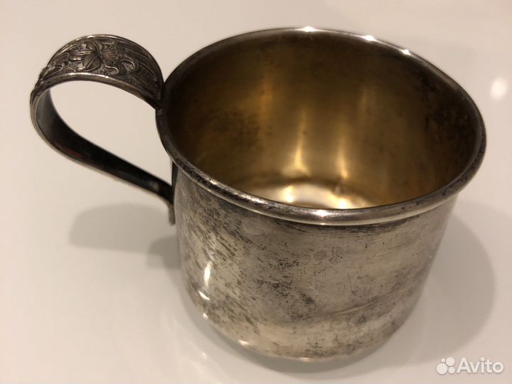 Кружка серебро 925 проба