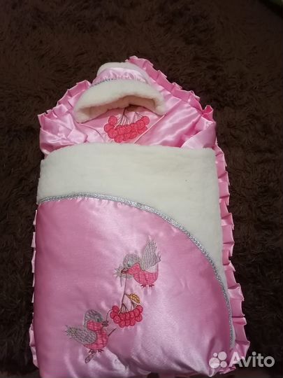 Детский конверт на выписку
