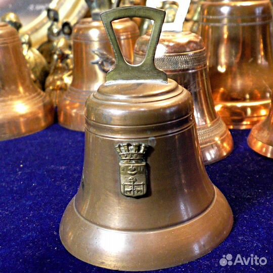 Колокольчики.Франция.Медные.Винтажные.Коллекция
