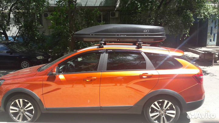 Багажник Лада Веста SW cross аэро серебристый