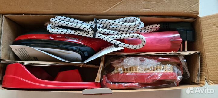 Портативный утюг 2 в 1 с разными насадками