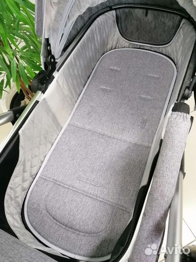 Новая коляска 3в1 Luxmom Dalux 608 (графит)