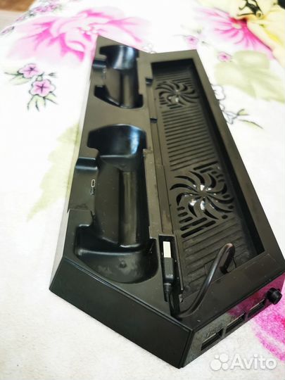 Подставка для ps4 fat с кулерами и зарядка и