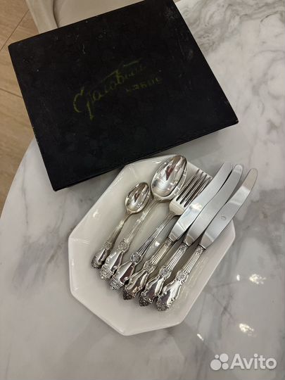 Набор столовых приборов Серебряная Роза мельхиор