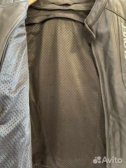 Мотокуртка Clover натуральная кожа