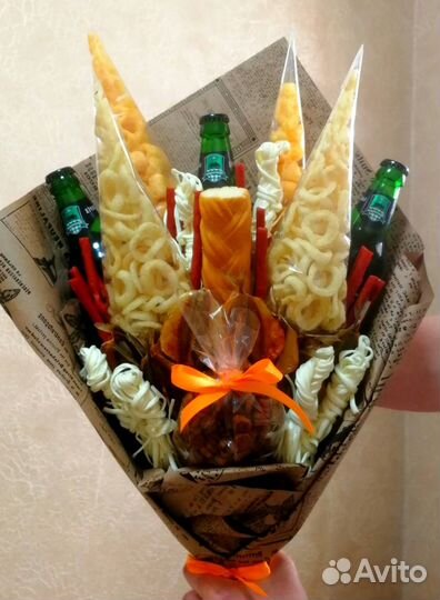 Мужской букет из снеков