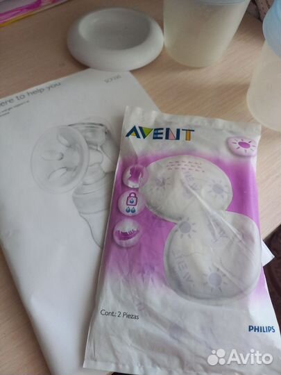 Молокоотсос Philips Avent ручной+ подарок вкладыши