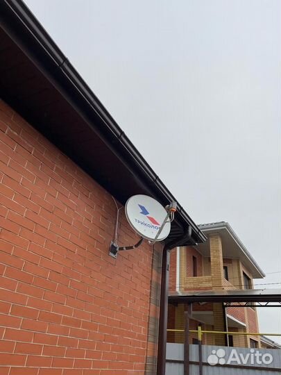 Установка ремонт цифровых тв антенн триколор