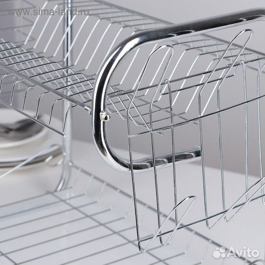 Сушилка для посуды Доляна «Стойка», Р-образная, 40