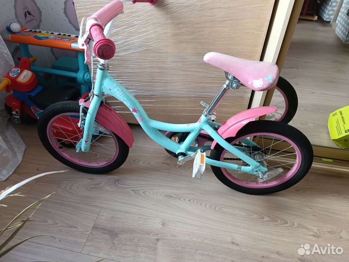 Велосипед для девочки 3-6 лет, 16 дюймов колеса