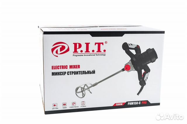 Миксер строительный pit phm150-c PRO