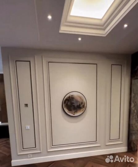 Молдинг плоский Черный глянцевый