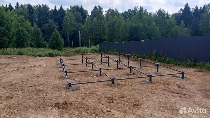 Винтовые сваи + монтаж