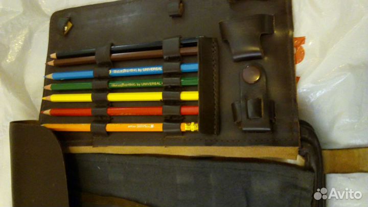 Школьная сумка планшет СССР. Натуральная кожа