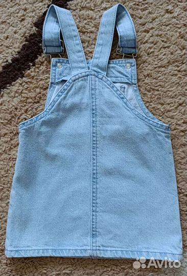Джинсовый сарафан для девочки 86