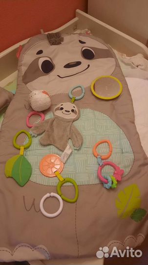 Развивающий коврик fisher price+ кокон с подушкой