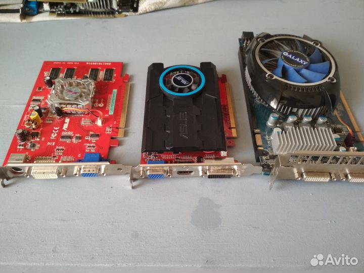 Видеокарты PCI-E и AGP