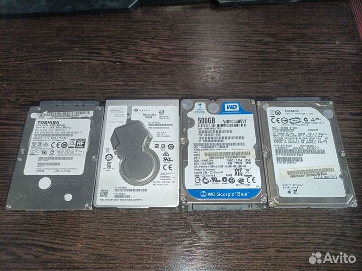 Жесткие диски HDD 2,5 на 500Gb