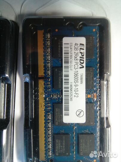 Sodimm ddr3 4gb 2шт