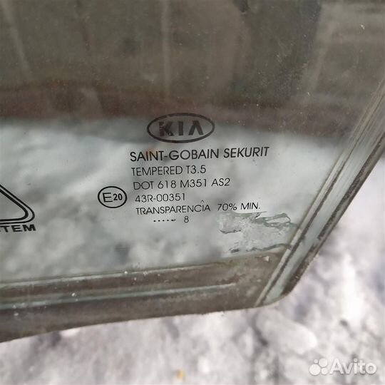 Стекло двери передней левой KIA Ceed 07-12