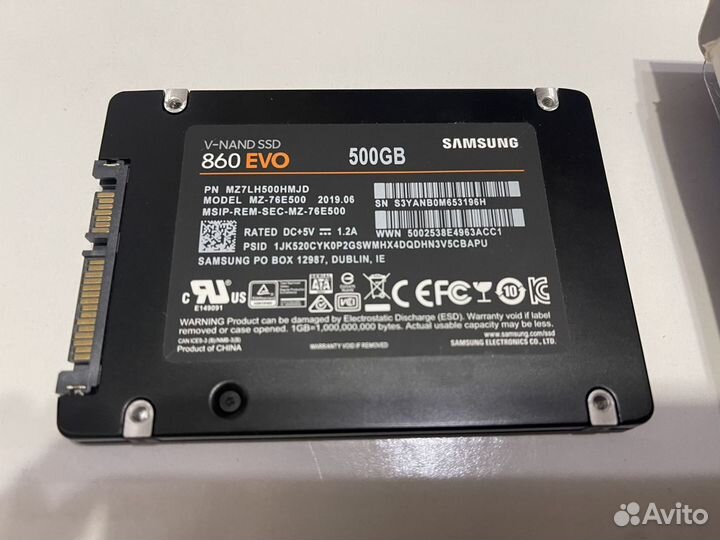 Ссд диск samsung 860 evo 500gb