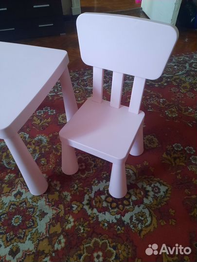 Стол и стул IKEA маммут