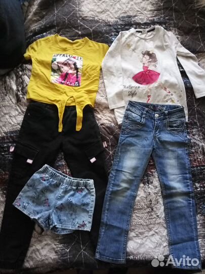 Пакет вещей на девочку 110 116 128