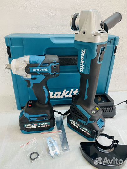 Набор Инструмента, Болгарка+Гайковерт(АКБ 6.0Ah)