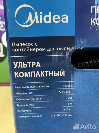 Пылесос Midea VCS35B150K Новый
