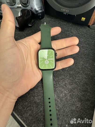 Часы apple watch 7 45 mm green