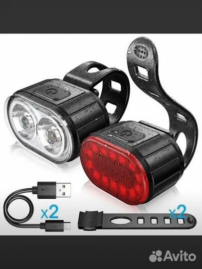 Комплект фонарей на велосипед
