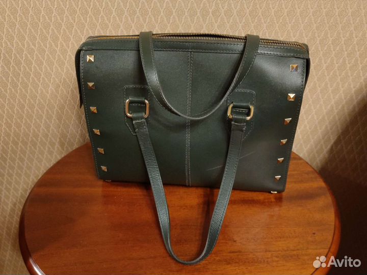 Сумка ASOS саквояж натуральная кожа