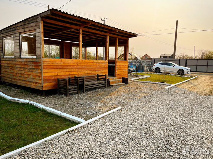 Аренда беседки с мангалом и детской игровой