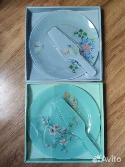 Тарелка для торта с лопаткой