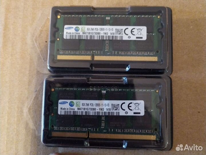 16гб (8гб х2) Самсунг 12800s Новые