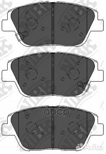 Колодки тормозные дисковые передние NiBK PN0536