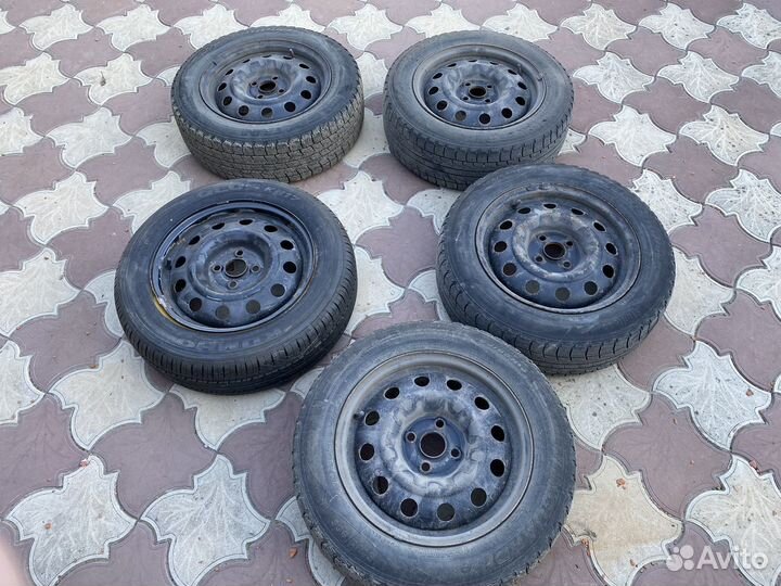Колеса на зимней резине (r15 4х100 )