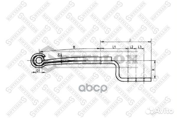 84-55604-SX полурессора 2-ух лист. 2/38x82x100