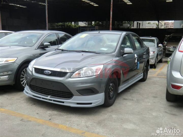 Юбка RS на передний бампер для Ford Focus 2 Рест