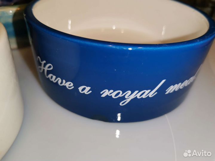 Набор керамических мисок для котика