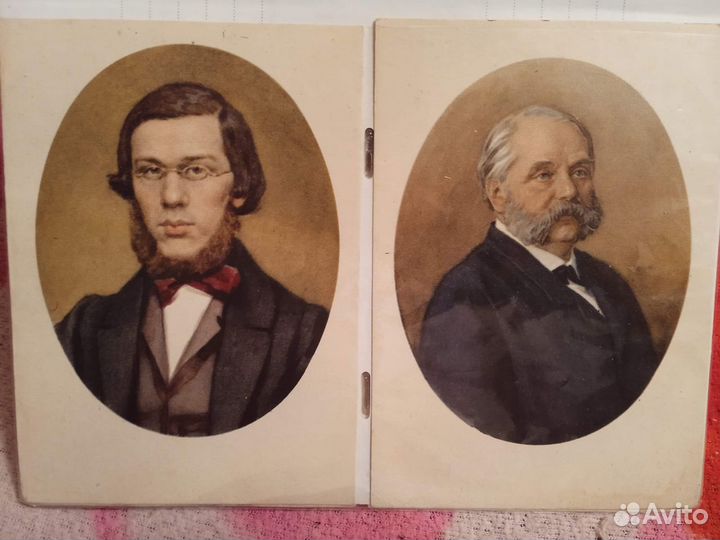 Открытки СССР 50-60е русские писатели