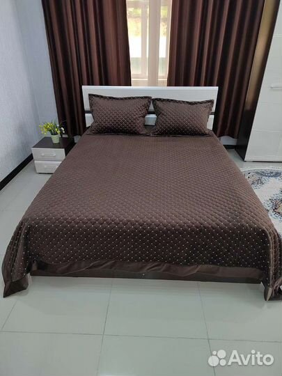 Покрывало велюр на кровать