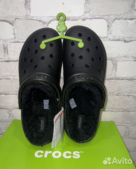 Сабо Crocs утепленные новые черные 41