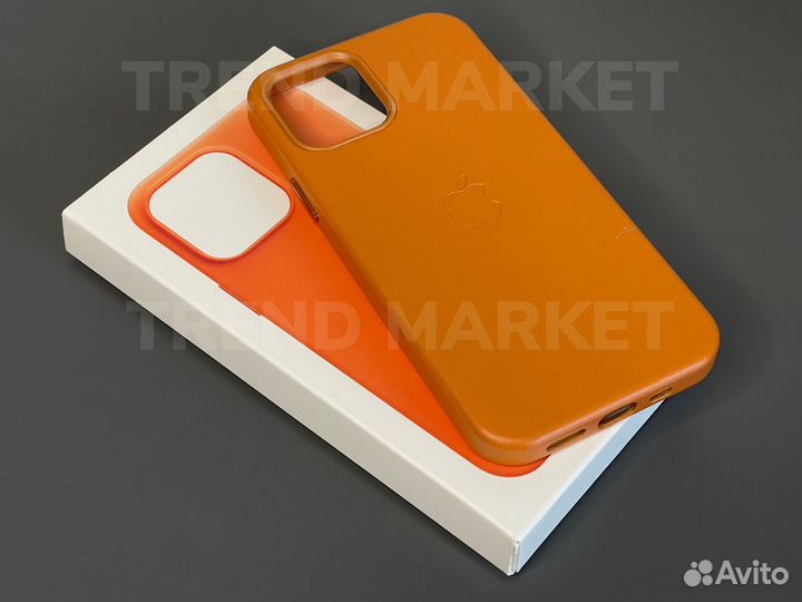 Чехол кожаный MagSafe iPhone 12 / 13 / pro