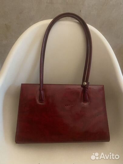 Vintage bag Ba Lee dark rouge