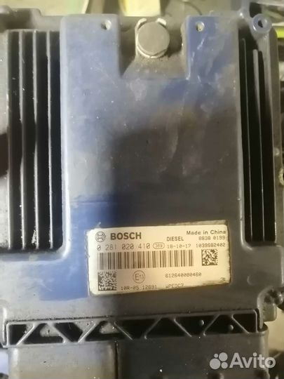 Блок управления двигателем wp12 bosch 0281020410
