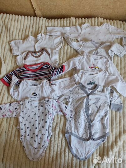 Вещи пакетом на девочку новорожденную 50-62