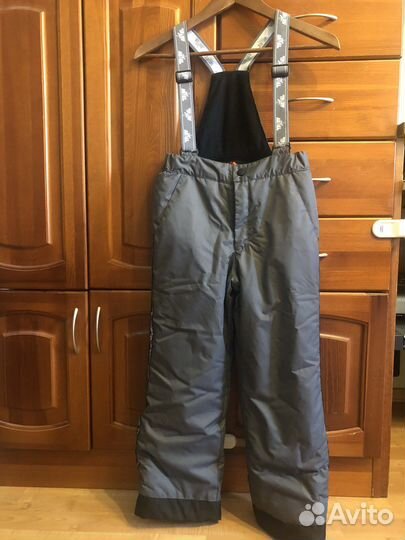 Зимние брюки на мальчика размер 128