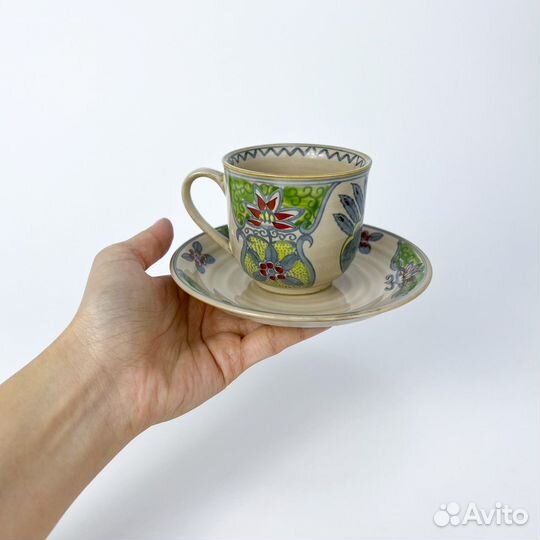 Сет чайный блюдце кружка винтаж Япония